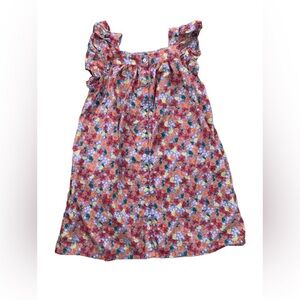 Tea Collection Size 16 Boat Neck Buttoned Woven Floral Dress